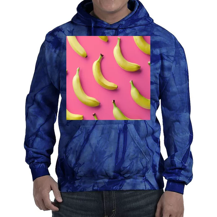 Cute Funny Bananas Pattern Tie Dye Hoodie