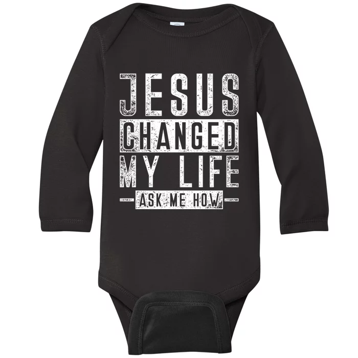 Christian Faith Bible Prayer God Savior Devotee Jesus Baby Long Sleeve Bodysuit