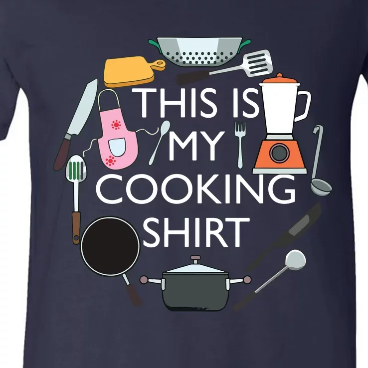 Cooking Funny Baking Hobby Cook Chef V-Neck T-Shirt