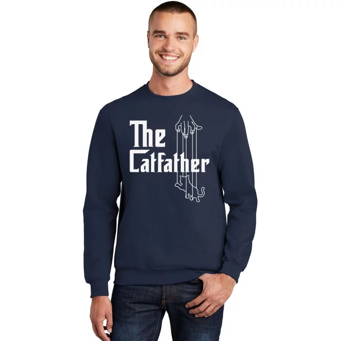 Cat Father Best Daddy Ever Papa Paw Love Kitten Meow Tall Sweatshirt