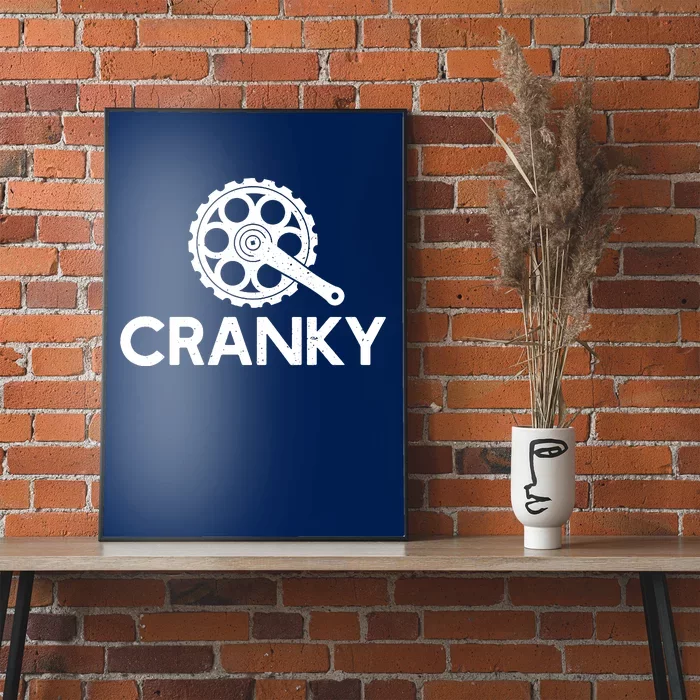 Cranky Funny Bike Gifts Cycling Bike Lover Poster