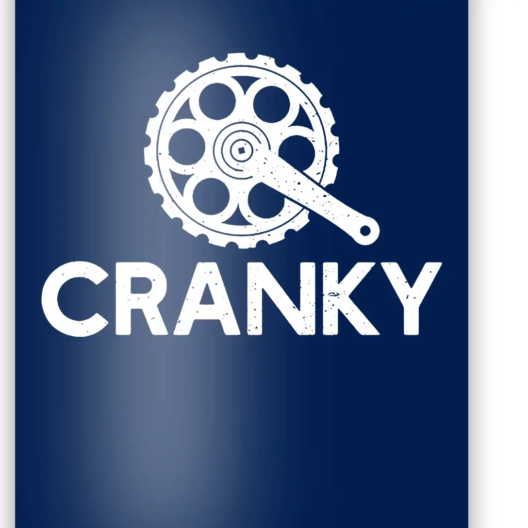 Cranky Funny Bike Gifts Cycling Bike Lover Poster