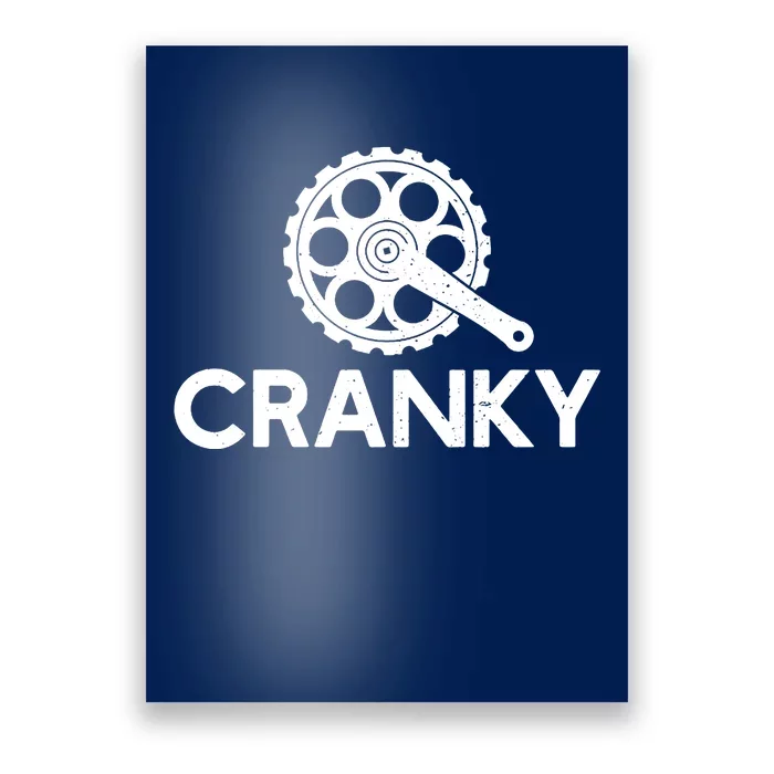 Cranky Funny Bike Gifts Cycling Bike Lover Poster