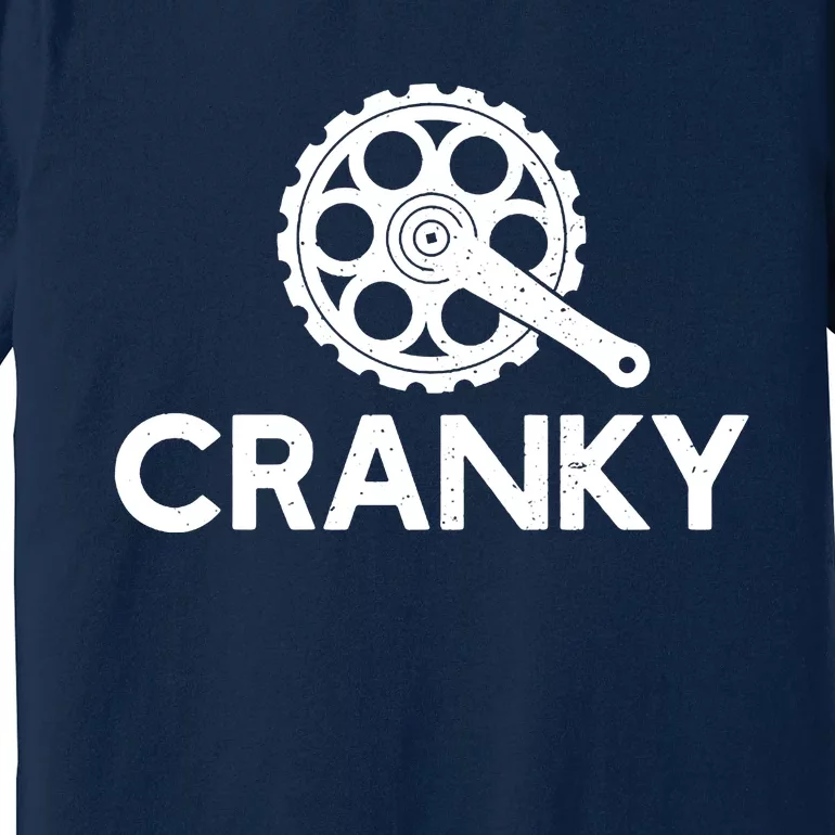 Cranky Funny Bike Gifts Cycling Bike Lover Premium T-Shirt