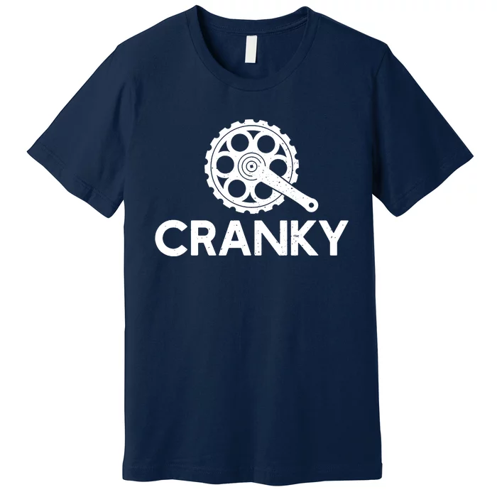 Cranky Funny Bike Gifts Cycling Bike Lover Premium T-Shirt