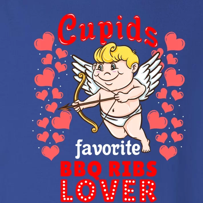 Cupids Favorite Bbq Ribs Lover Valentines Day Gift Toddler Long Sleeve Shirt