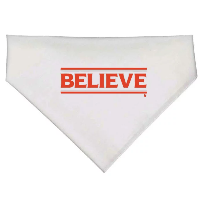 Cleveland Football Believe USA-Made Doggie Bandana