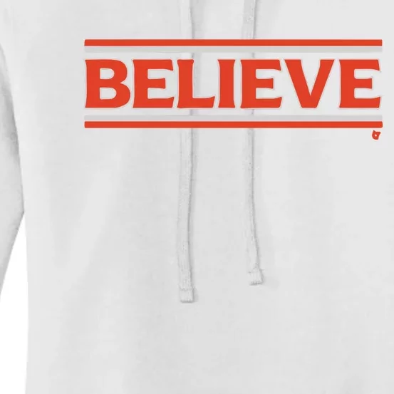 Cleveland Football Believe Women's Pullover Hoodie