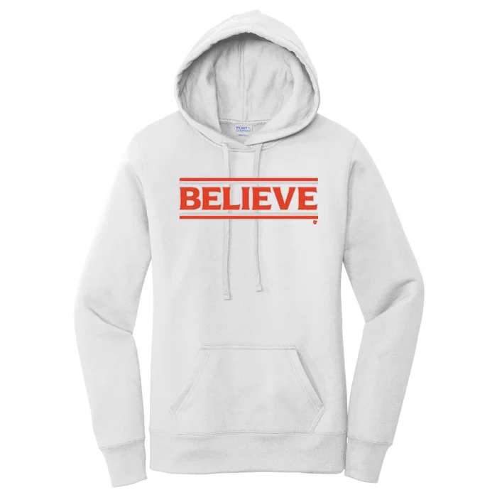 Cleveland Football Believe Women's Pullover Hoodie