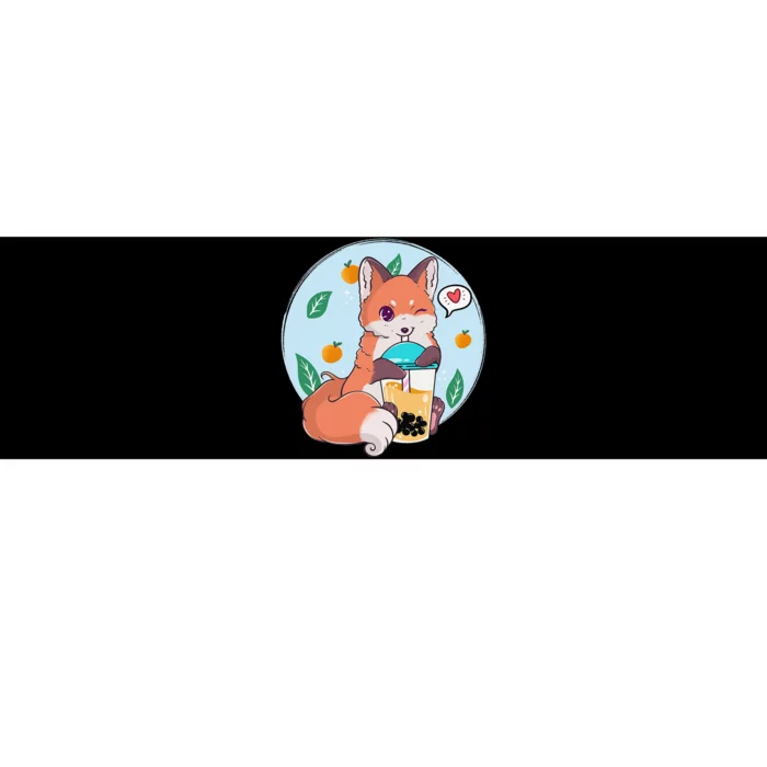 Cute Fox Boba Shirt Bubble Tea Kawaii Anime Bumper Sticker