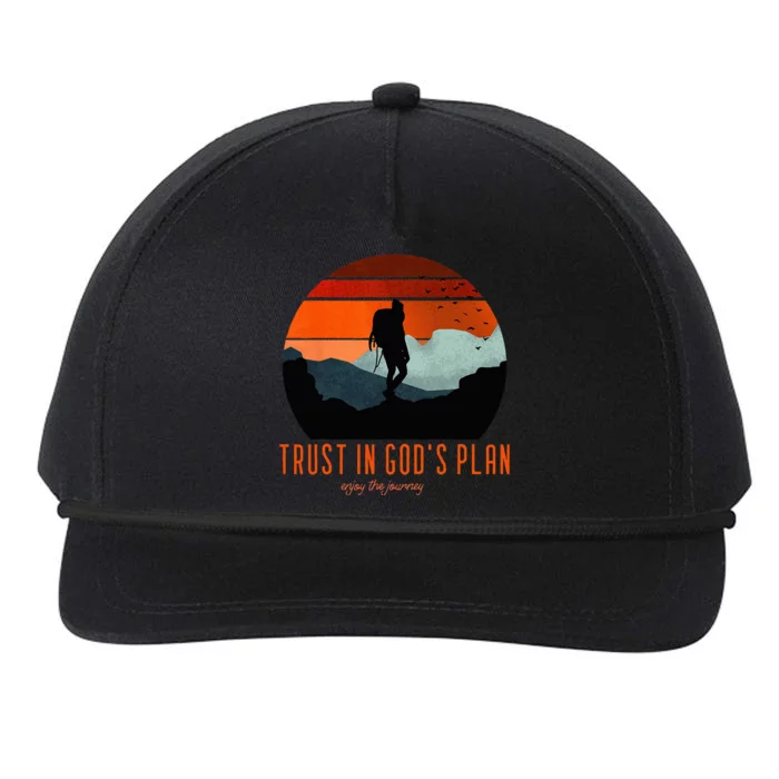 Cute Faith Based Trust God's Plan. Enjoy The Journey. Snapback Five-Panel Rope Hat