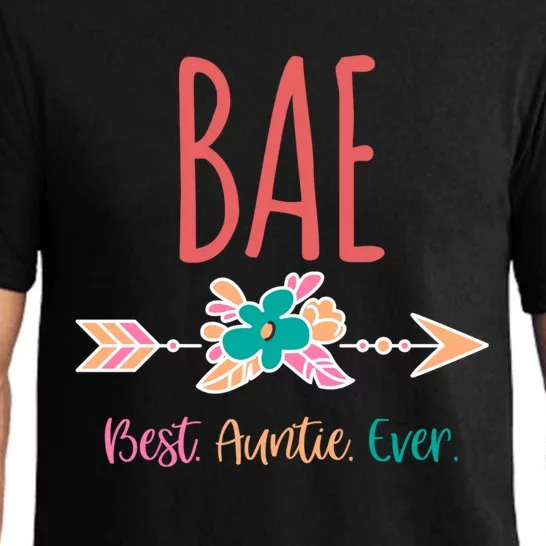 Cool Funny Bae Best Auntie Ever Design Gift Pajama Set