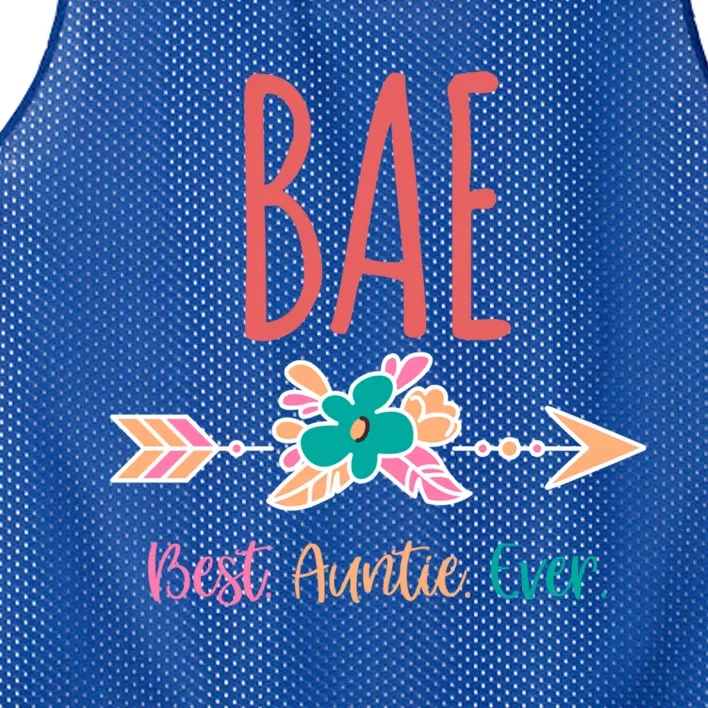 Cool Funny Bae Best Auntie Ever Design Gift Mesh Reversible Basketball Jersey Tank