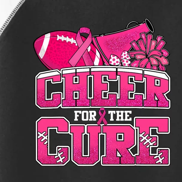 Cheer For Breast Cancer Sport Cheerleader Football Toddler Fine Jersey T-Shirt