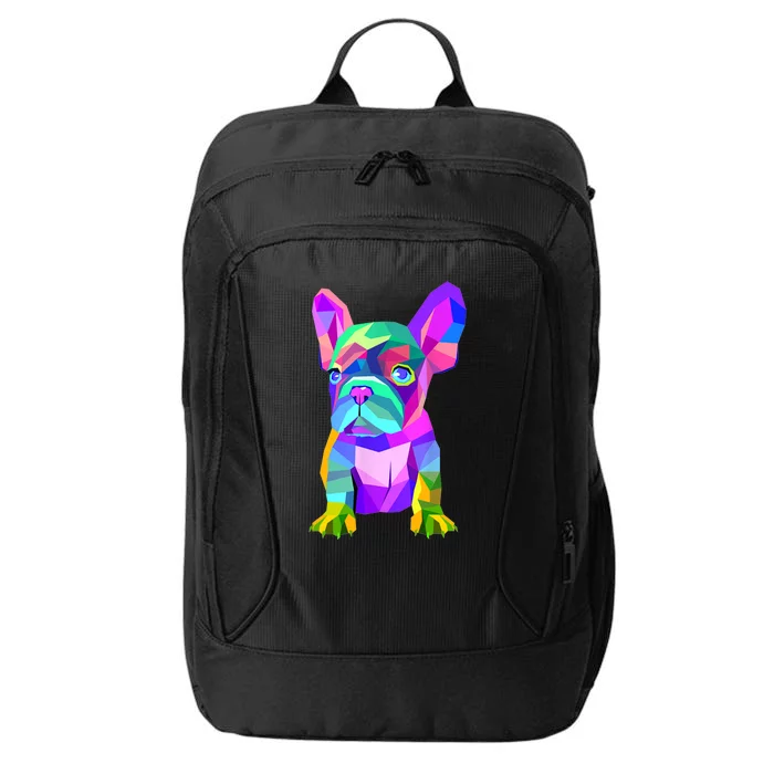 Cute French Bulldog, Colored Dog Breed Design City Backpack