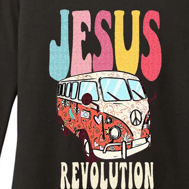 Christian Faith Based Jesus Boho Jesus Revolution Womens CVC Long Sleeve Shirt