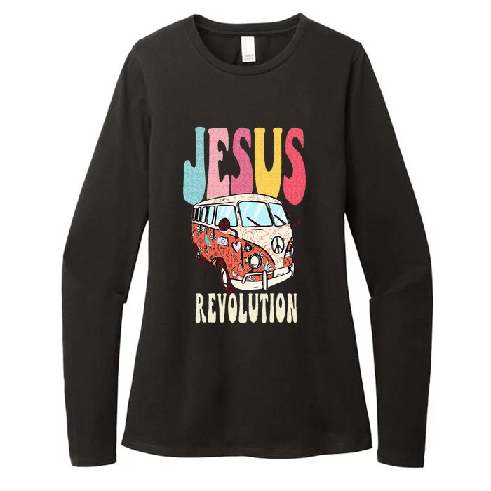 Christian Faith Based Jesus Boho Jesus Revolution Womens CVC Long Sleeve Shirt