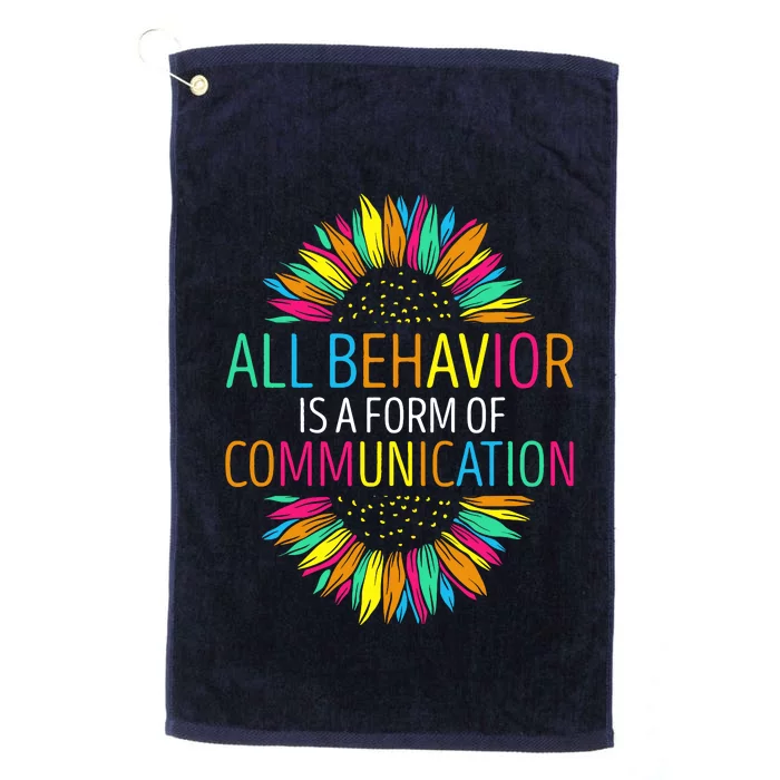 Communication Funny Behavioral Therapist Platinum Collection Golf Towel