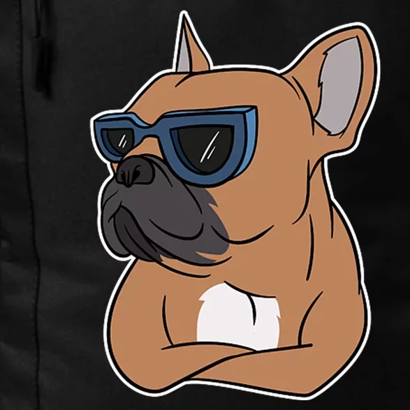 Cool French Bulldog Sunglasses Daily Commute Backpack