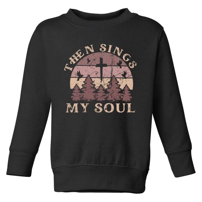 Christian Faith Boho Hymn Scripture Cute Toddler Sweatshirt