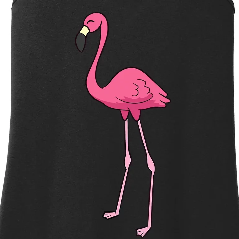 Cute Flamingo Bird Pink Flamingo Ladies Essential Tank