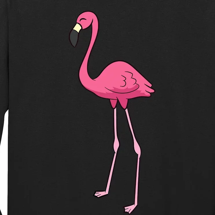 Cute Flamingo Bird Pink Flamingo Tall Long Sleeve T-Shirt