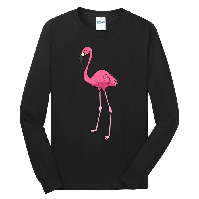 Cute Flamingo Bird Pink Flamingo Tall Long Sleeve T-Shirt