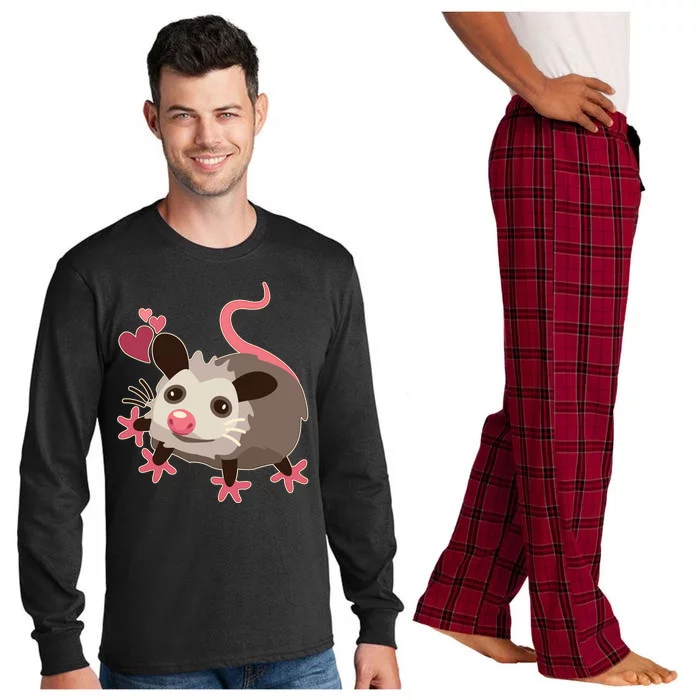 Cute Funny Baby Opossum Long Sleeve Pajama Set