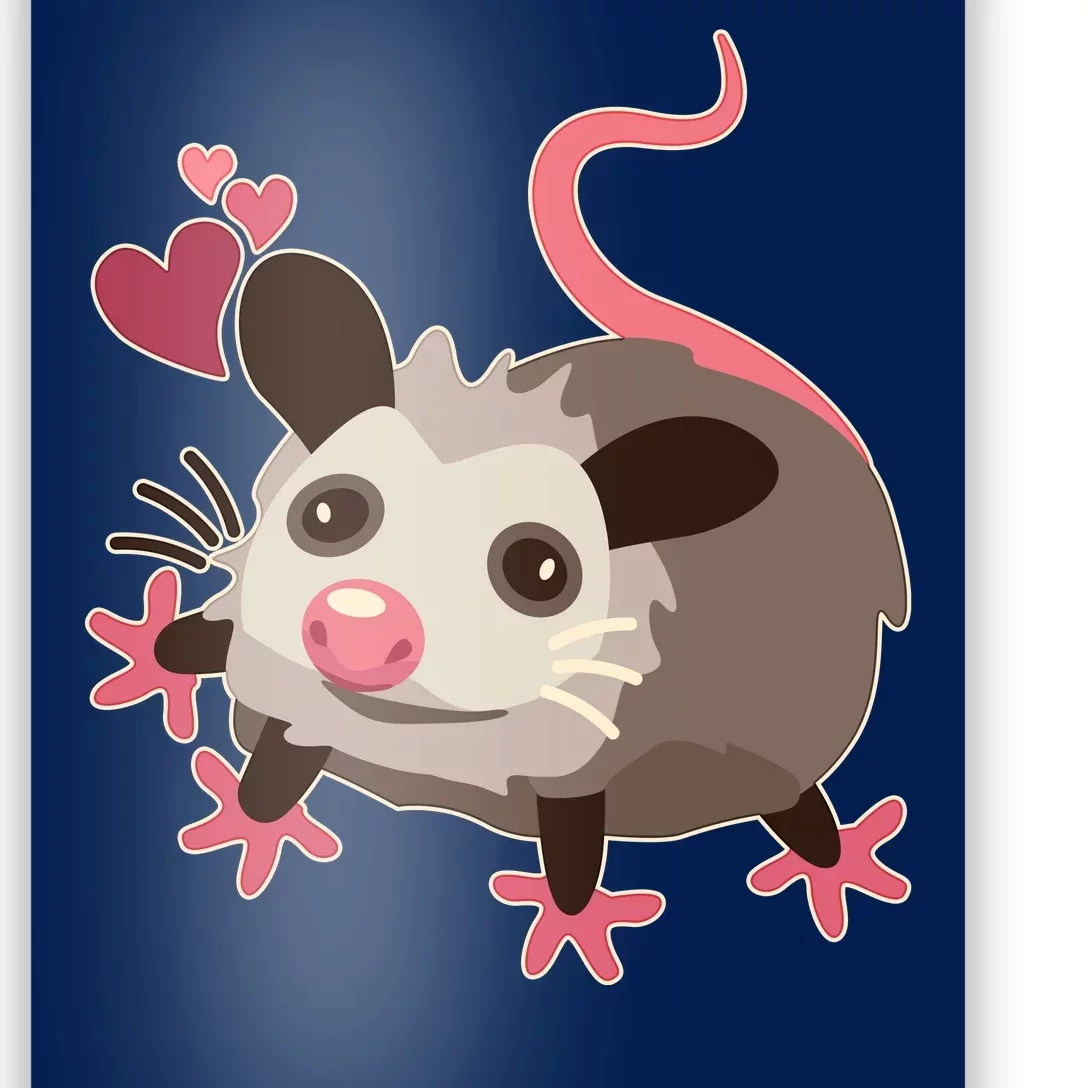 Cute Funny Baby Opossum Poster