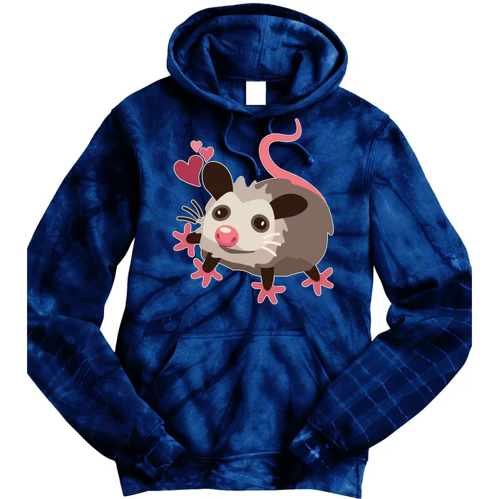 Cute Funny Baby Opossum Tie Dye Hoodie