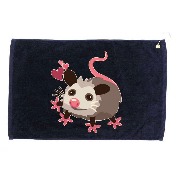 Cute Funny Baby Opossum Grommeted Golf Towel