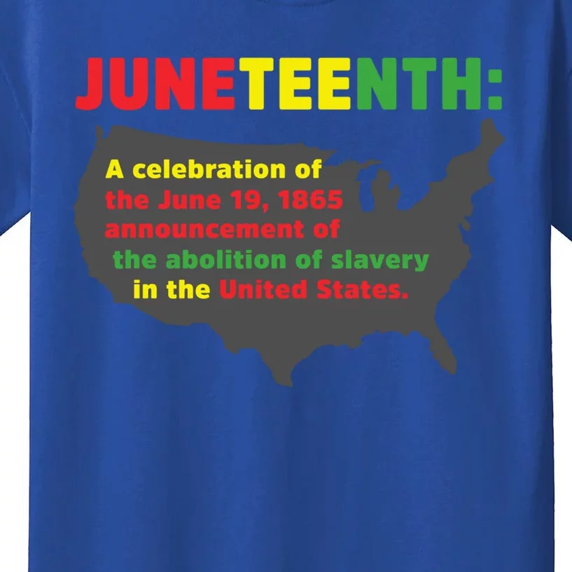 Celebrates Freedom Black African Juneteenth Black History Gift Kids T-Shirt