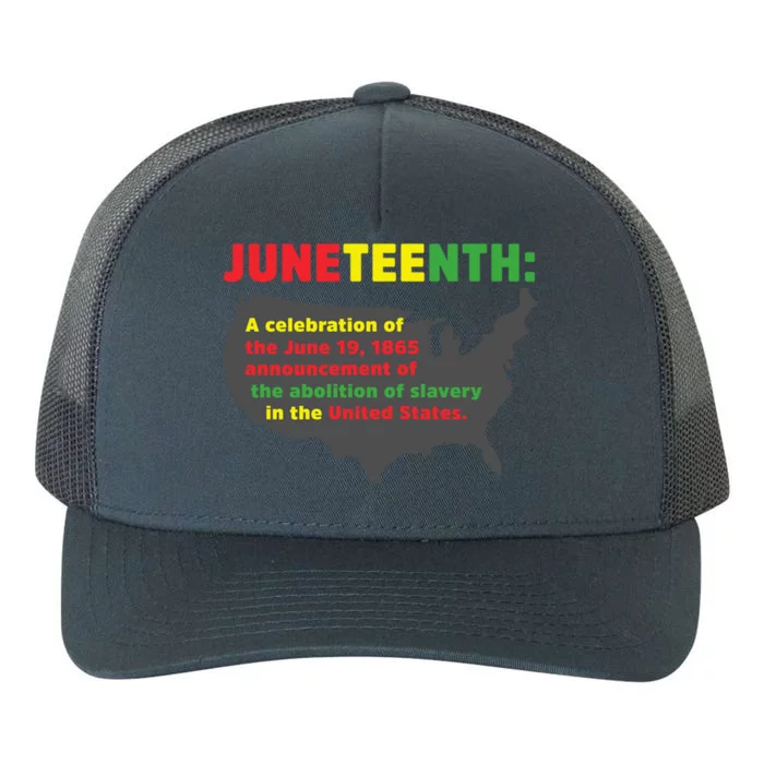 Celebrates Freedom Black African Juneteenth Black History Gift Yupoong Adult 5-Panel Trucker Hat