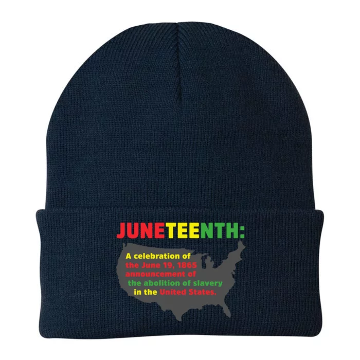 Celebrates Freedom Black African Juneteenth Black History Gift Knit Cap Winter Beanie