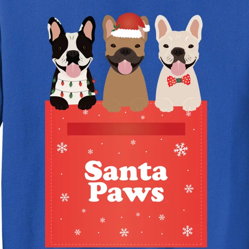 Cute French Bulldogs Santa Paws Mailbox Frenchie Dogs Puppy Funny Gift Sweatshirt