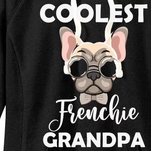 Coolest French Bulldog Grandpa Father's Day Women's Fleece Hoodie