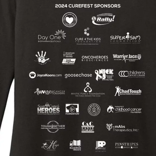 Curefest For Childhood Cancer 2024 Design 3 For Dark Fabric Womens CVC Long Sleeve Shirt