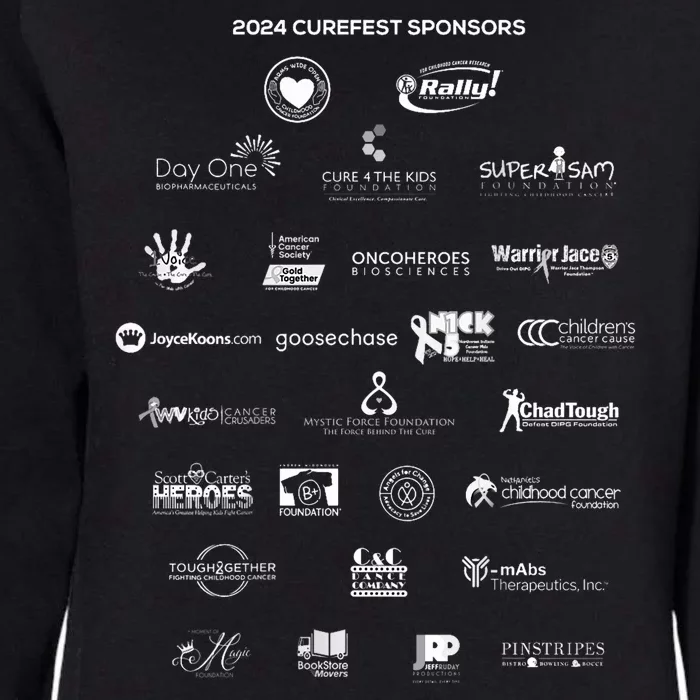 Curefest For Childhood Cancer 2024 Design 3 For Dark Fabric Womens California Wash Sweatshirt