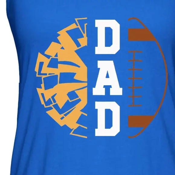 Cheer Football Cheerleading Dad Game Day Football Ladies Essential Flowy Tank