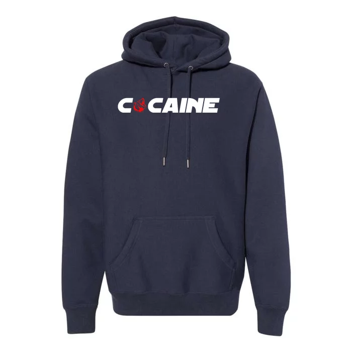 Cocaine Funny Premium Hoodie