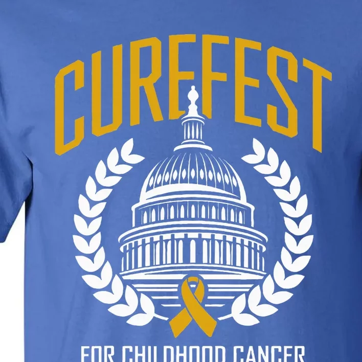 Curefest For Childhood Cancer 2024 In September We Wear Gold Tall T-Shirt