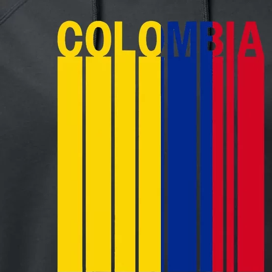 Colombia Flag Performance Fleece Hoodie