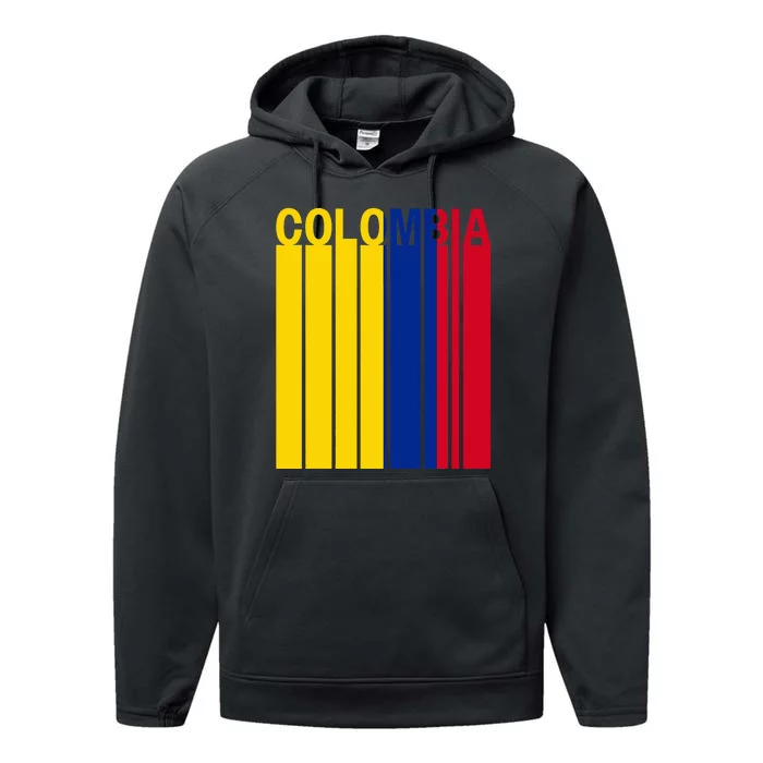 Colombia Flag Performance Fleece Hoodie