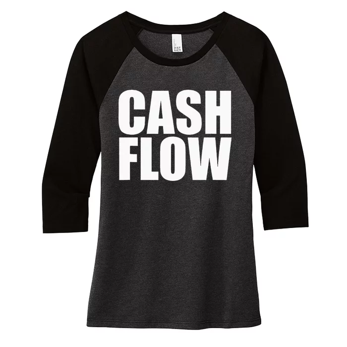 Cash Flow Women's Tri-Blend 3/4-Sleeve Raglan Shirt