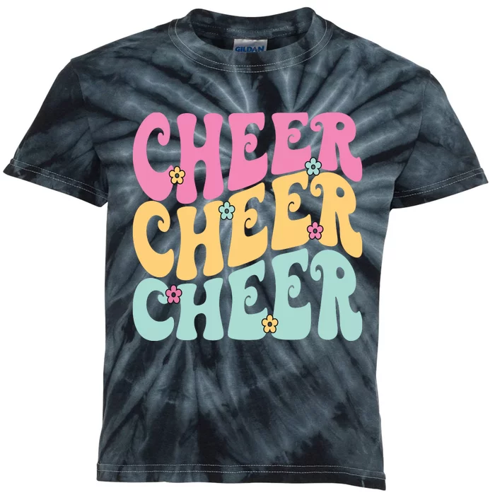 Cheerleading For Cheerleader Squad Teen Cheer Practice Kids Tie-Dye T-Shirt