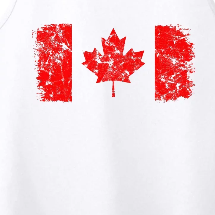 Canada Flag Canadian Flag Canadian Pride Canada Maple Leaf Performance Tank