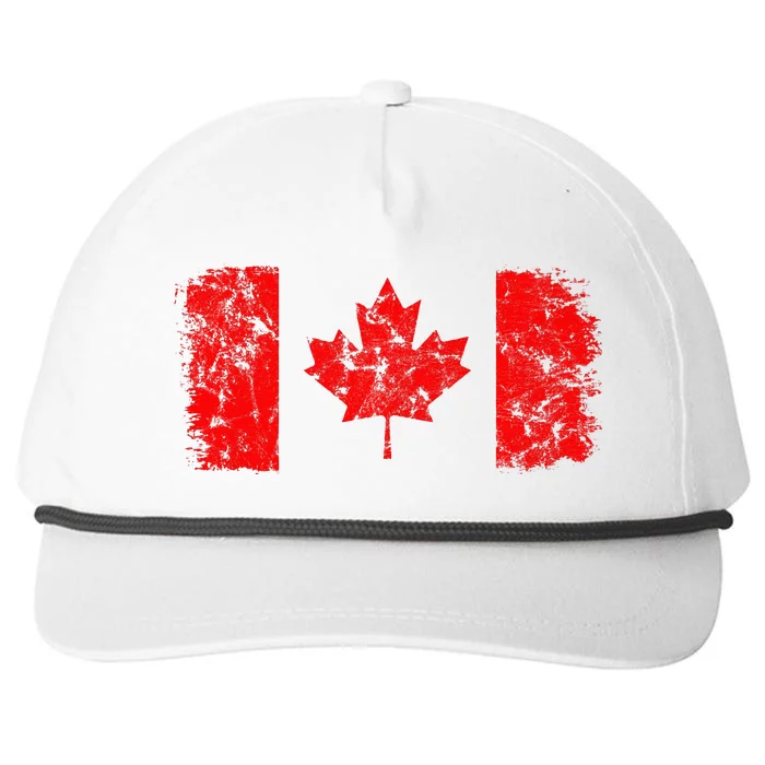 Canada Flag Canadian Flag Canadian Pride Canada Maple Leaf Snapback Five-Panel Rope Hat