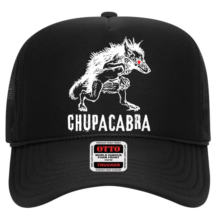 Chupacabra Folklore Cryptid Monster High Crown Mesh Trucker Hat