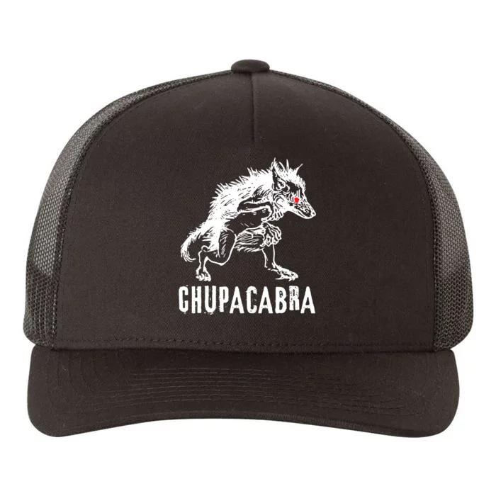 Chupacabra Folklore Cryptid Monster Yupoong Adult 5-Panel Trucker Hat