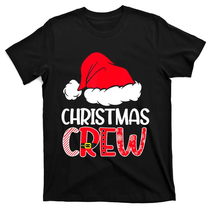 Cute Family Christmas Crew Matching Pajama Gift Lights T-Shirt